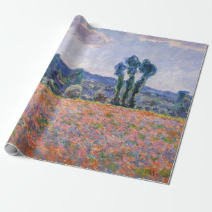 Papier Cadeau Claude Monet - Champ de coquelicots 1890 (Giverny)