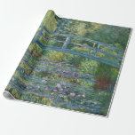 Papier Cadeau Claude Monet - Eau Lily étang, Harmonie verte<br><div class="desc">Etang Lily,  Harmonie Verte / Le Bassin aux Nympheas,  Harmonie Verte par Claude Monet en 1899</div>