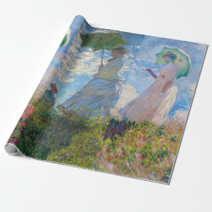 Papier Cadeau Claude Monet - Femme avec série Parasol