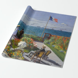 Papier Cadeau Claude Monet - Jardin de Sainte-Adresse