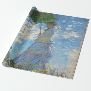 Papier Cadeau Claude Monet - La Promenade, Femme avec un Parasol
