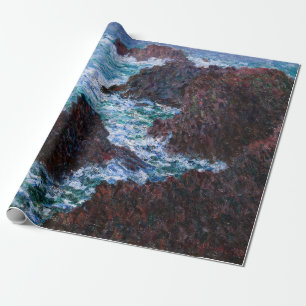 Papier Cadeau Claude Monet - Les rochers de Belle-Île, côte sauv