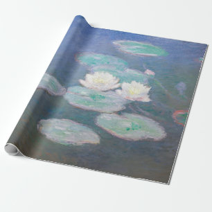 Papier Cadeau Claude Monet - Lys à eau, effet du soir