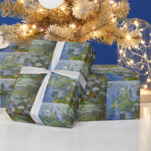 Papier Cadeau Claude Monet Nymphéas 1915 Art Impressionniste