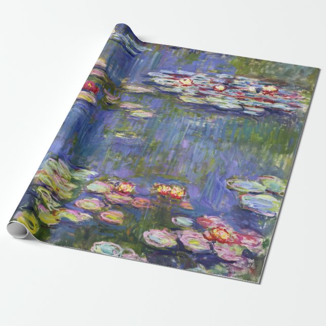 Papier Cadeau Claude Monet - Nymphéas / Nymphéas (Déroulé)