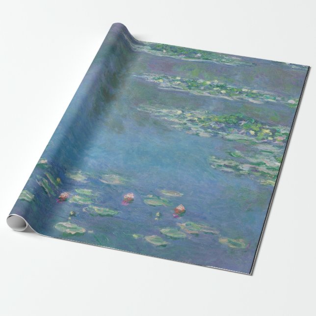 Papier Cadeau Claude Monet - Nymphes d'eau (Déroulé)