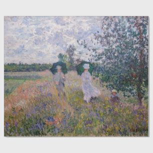 Papier Cadeau Claude Monet - Promenade près d'Argenteuil