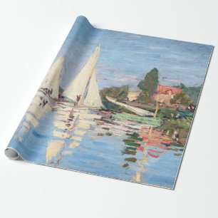 Papier Cadeau Claude Monet - Regattas à Argenteuil