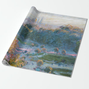 Papier Cadeau Claude Monet - Vue des Tuileries, étude