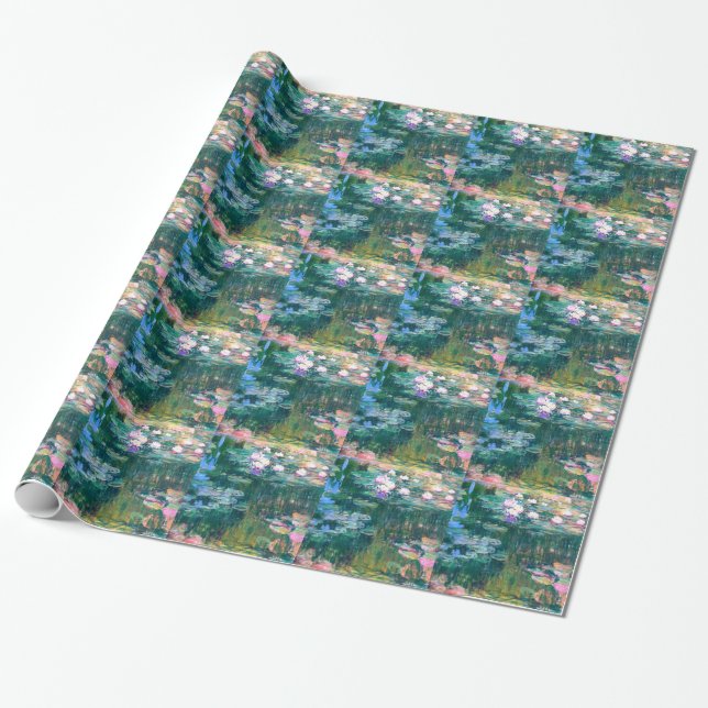 Papier Cadeau Claude Monet Water Lilies 1917 (Déroulé)
