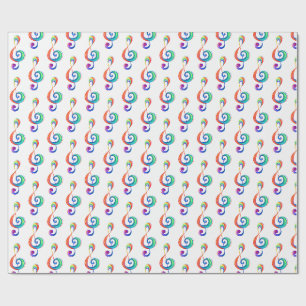 Papier Cadeau Clé arc-en-ciel