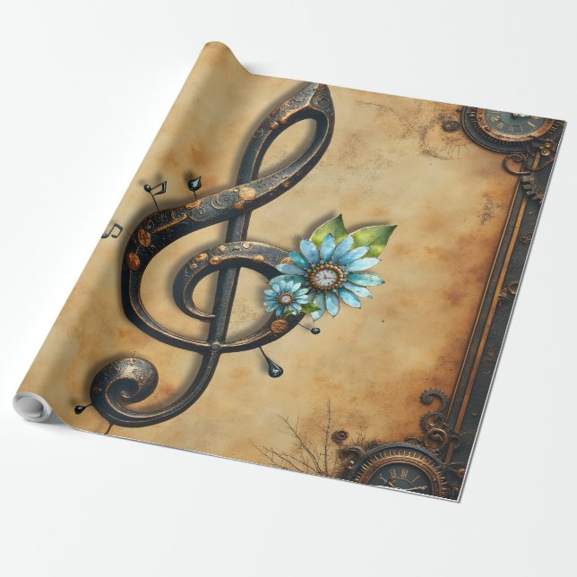 Papier Cadeau Clé mécanique (Déroulé)
