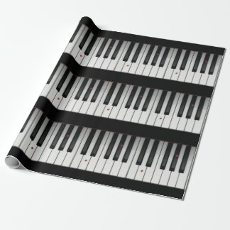 Papier Cadeau Clés de piano avec des coccinelles