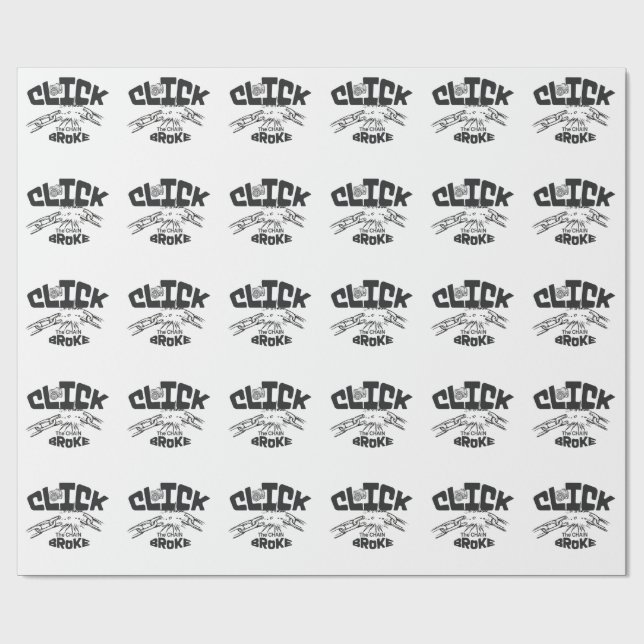 Papier Cadeau Cliquez sur la chaîne brisée (Plat)