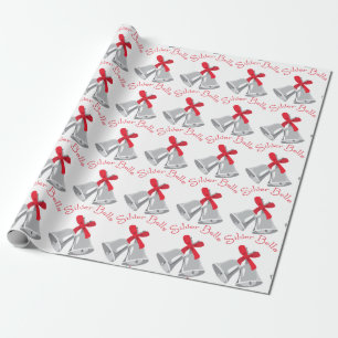 Papier Cadeau Cloches d'argent