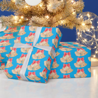 Papier Cadeau Cloches de Noël