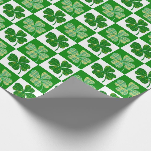 Papier Cadeau Clovers de la Saint Patrick (Coin)