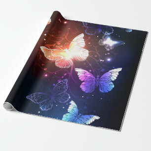 Papier Cadeau Clowing Night Butterflies