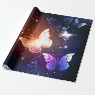 Papier Cadeau Clowing Night Butterflies