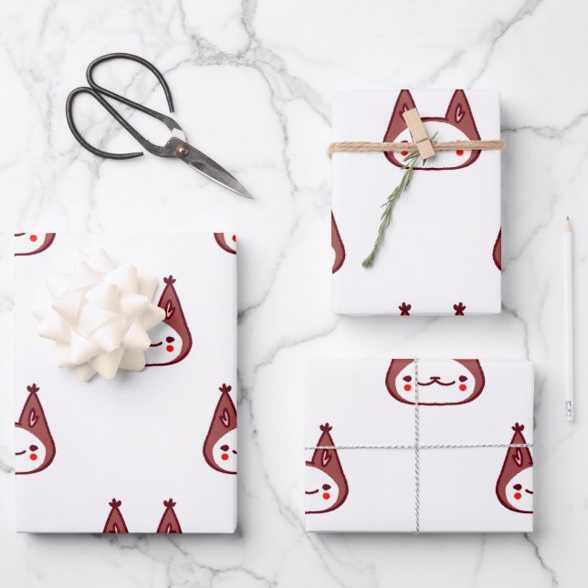 Papier cadeau Clown Cat (Recto)