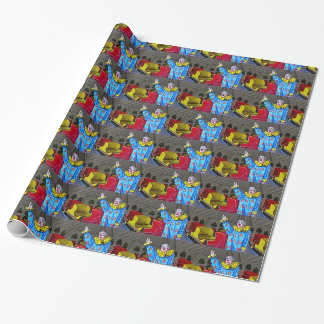 Papier Cadeau Clown du manège (Déroulé)