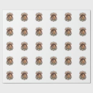 Papier Cadeau Club de chat introverti Chat introverti Anti socia