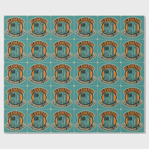 Papier Cadeau Club des passionnés d'ascenseurs – Design Moderne