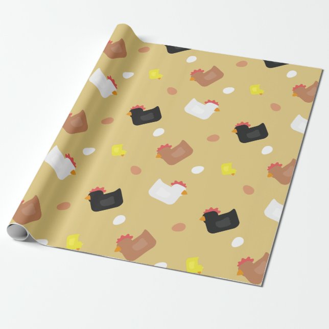 Papier Cadeau Cluck Cluck (Déroulé)