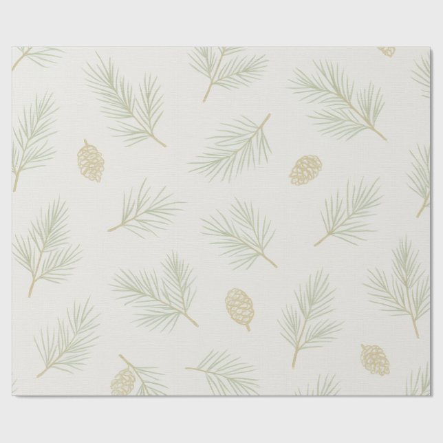 Papier Cadeau Coastal Pines (Plat)