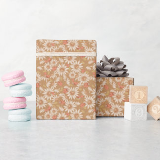 Papier Cadeau Coccinelles + Marguerites