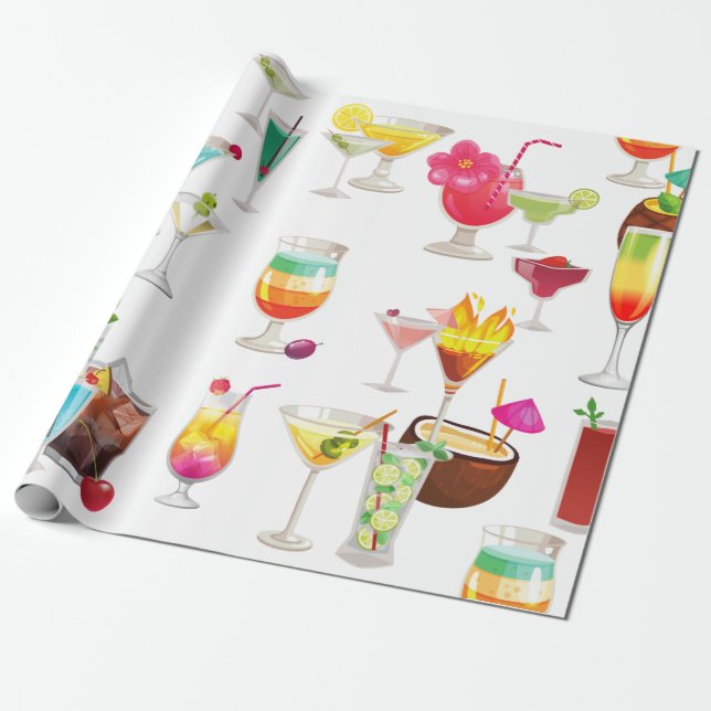 Papier Cadeau cocktail (Déroulé)