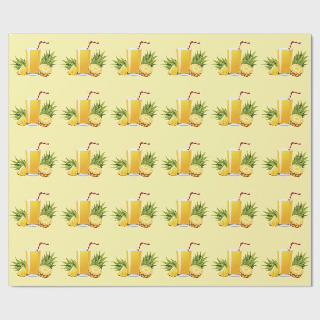 Papier Cadeau cocktail Piña Colada (Plat)