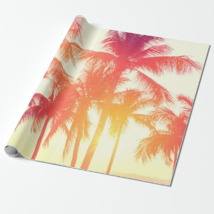 Papier Cadeau Cocotier sur la côte tropicale