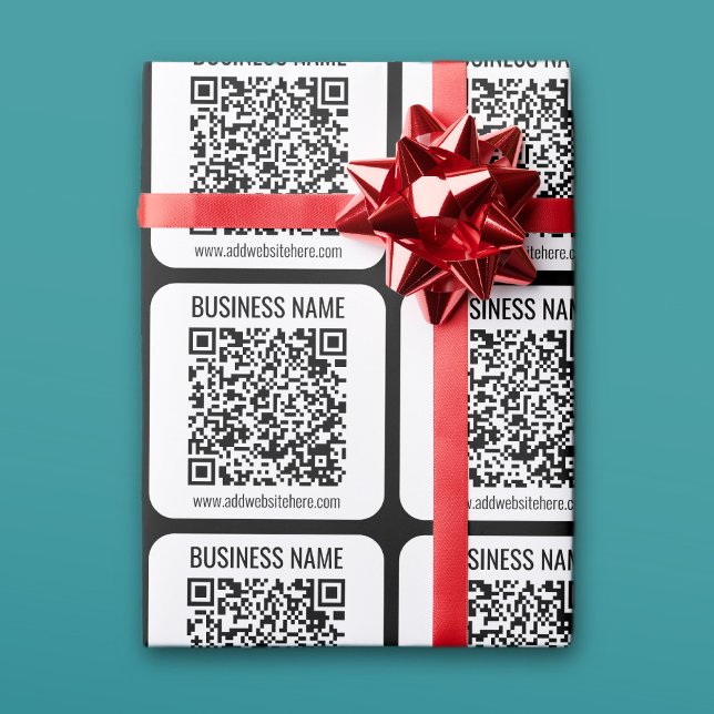 Papier Cadeau Code QR instantané (entrez l'URL de votre site Web (Créateur téléchargé)