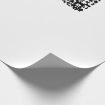 Code QR personnalisable Noir & Blanc Abstrait Geek