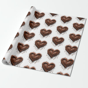 Papier Cadeau Coeur chocolat Valentine