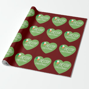 Papier Cadeau Coeur de Noël irlandais