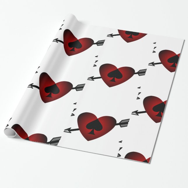 Papier Cadeau Coeur mignon Black Spade Thunder_Cove (Déroulé)