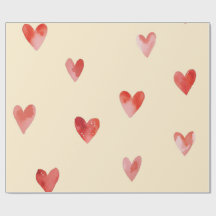 Cœurs à l'aquarelle motif sans couture