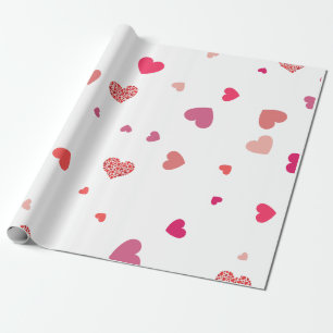 Papier Cadeau Coeurs - amour