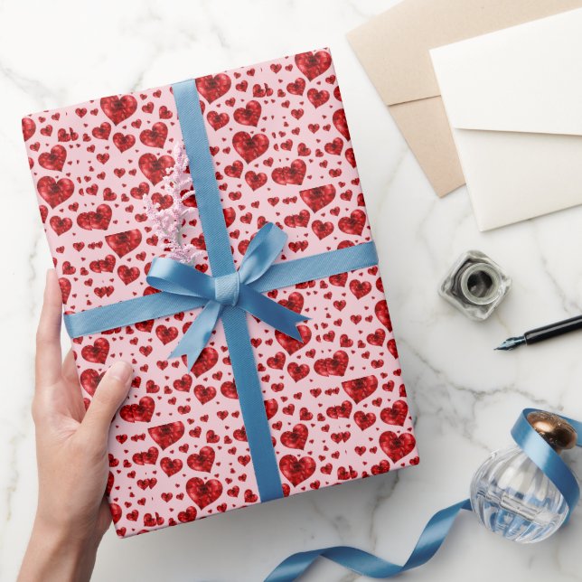 Papier Cadeau Coeurs amoureux (Cadeaux)