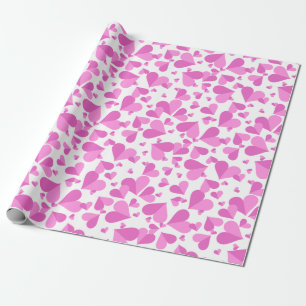 Papier Cadeau Coeurs Confetti rose