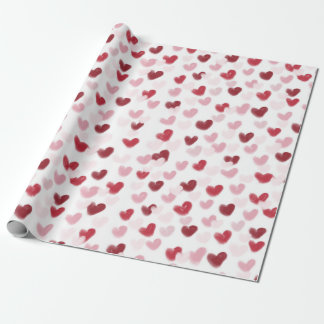 Papier Cadeau Cœurs d'amour