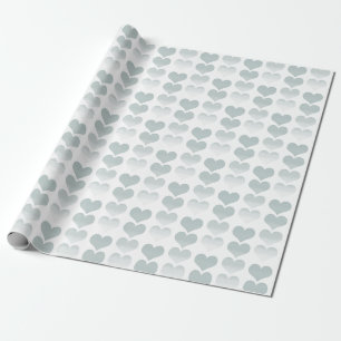 Papier Cadeau Coeurs d'aquarelle de Sage