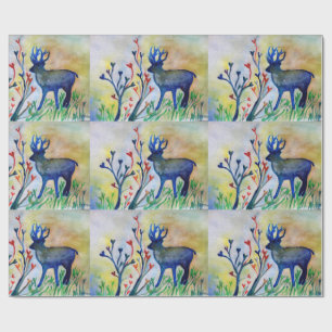 Papier Cadeau Coeurs de rennes Love Matte Wrapping Papier