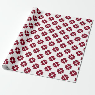 Papier Cadeau Coeurs florissants cadeau mignon d'amour