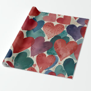 Papier Cadeau Coeurs joyeux