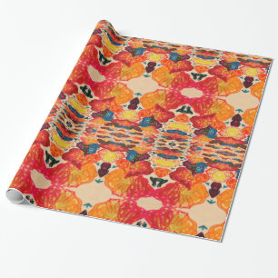 Papier Cadeau Coeurs Kaleidoscope