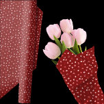 Papier Cadeau Coeurs - Rose clair sur Ombre rouge<br><div class="desc">Coeurs dans différentes nuances de rouge à rose clair sur un arrière - plan rouge foncé. Autres couleurs disponibles.</div>