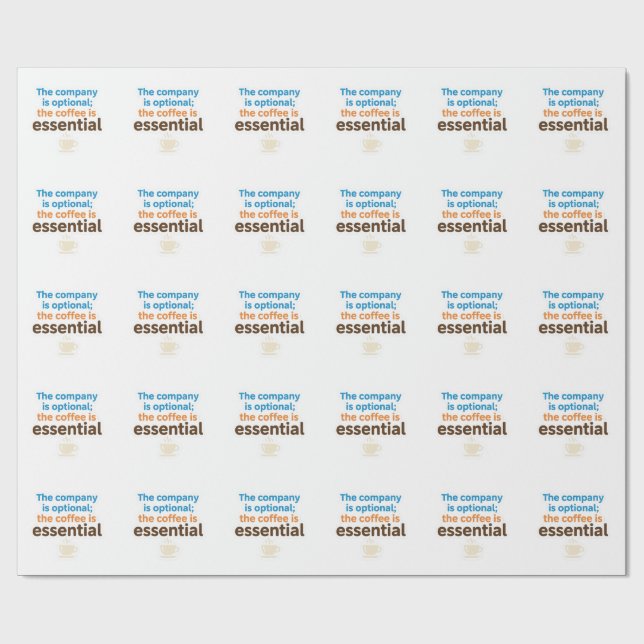 Papier Cadeau Coffee Lover Daily Ritual Sticker (Plat)